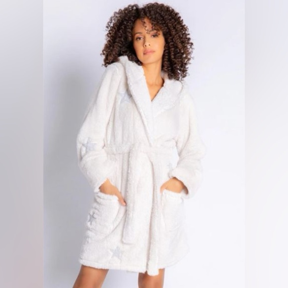 PJ Salvage Star Ivory Cozy Robe